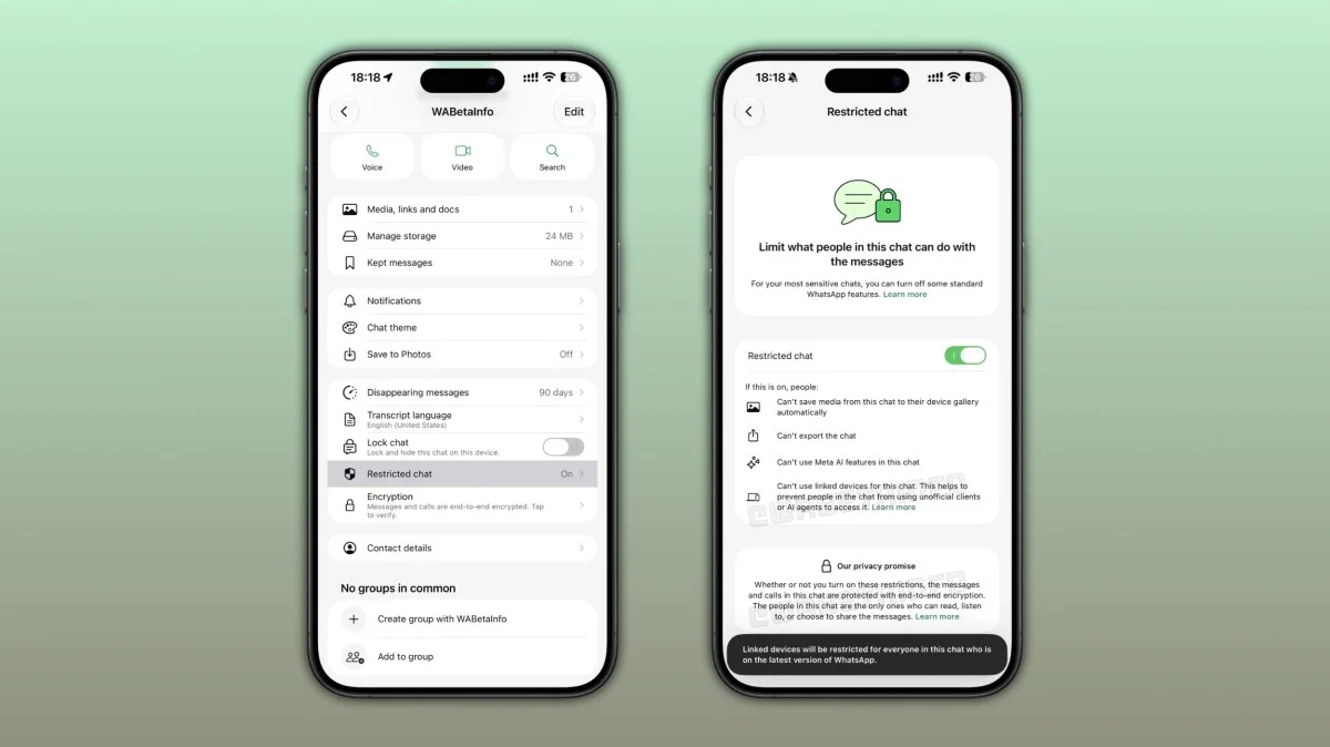 WhatsApp'ta Sohbet Kısıtlama Dönemi Başlıyor — WhatsApp Restricted Chat özelliği, WhatsApp beta programı, uçtan uca şifreleme, WhatsApp gizlilik ayarları, mesajlaşma güvenliği